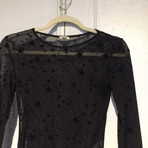 ✨Mesh Star Print Top✨